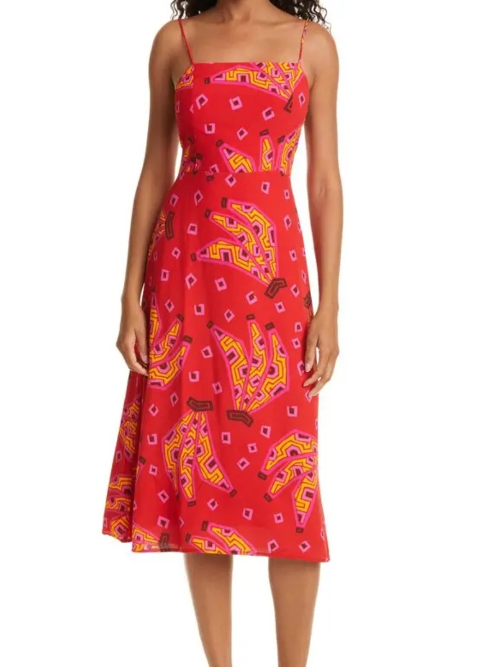 Farm rio tiki banana open back dress